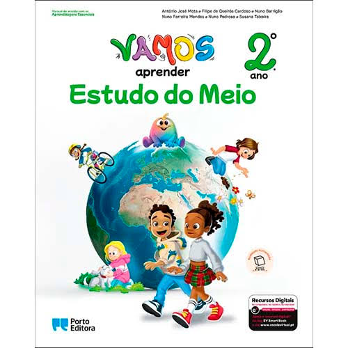 Capa de Estudo do Meio — Vamos 2.º ano + Fichas + Caderno de Estudo em Casa
